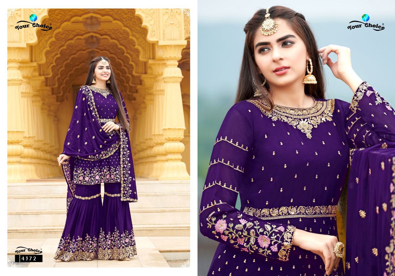 Your Choice Zaraa 12 New Wedding Wear Georgette Latest Designer Salwar Suits